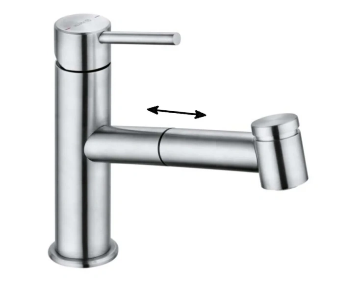 Смеситель для кухни Kludi Steel из нержавеющей стали - фото 1