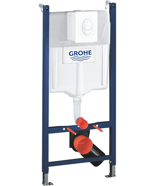 Унитаз с инсталляцией Grohe Solido Compact с белой панелью смыва - фото 2
