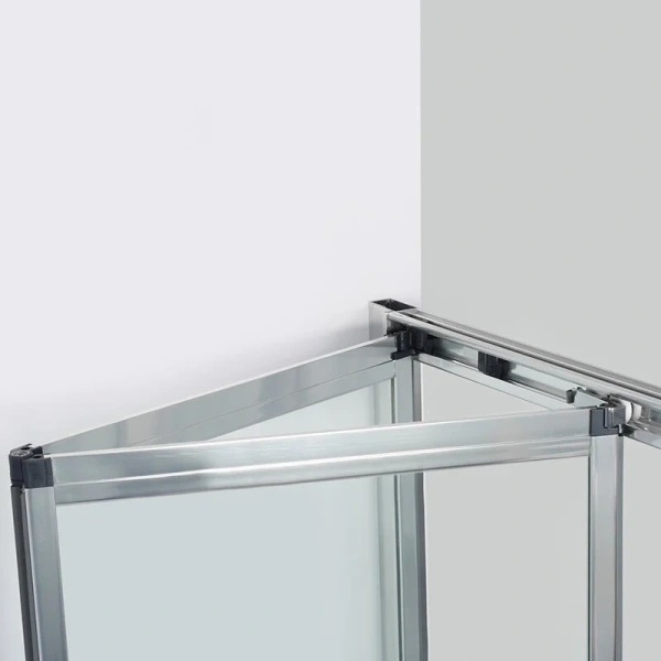 Душевой уголок WasserKRAFT Weser 90х90 см профиль хром, стеклянные, угловые, без поддона - фото 6