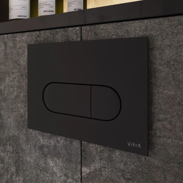 Клавиша смыва VitrA Root Round черная матовая, черные - фото 5