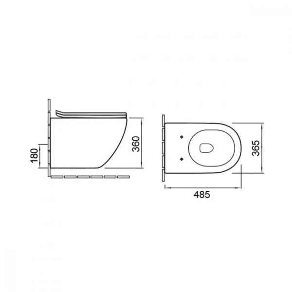 Унитаз подвесной Vincea Globo черный матовый, современные, hi-tech - фото 2