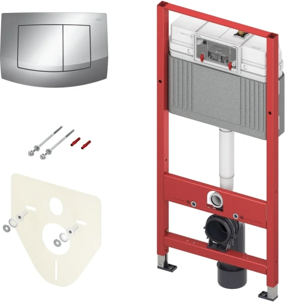 Инсталляция для унитаза Tece TECEbase 2.0 с клавишей хром - фото 1