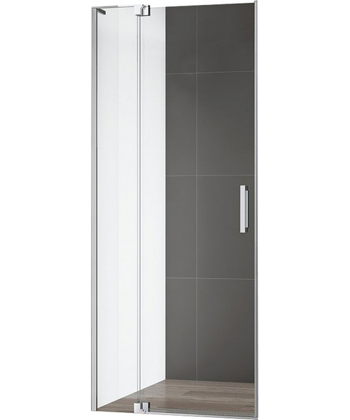 Душевая дверь в нишу Cezares Slider-B-1-80/90 см алюминиевый профиль - фото 1