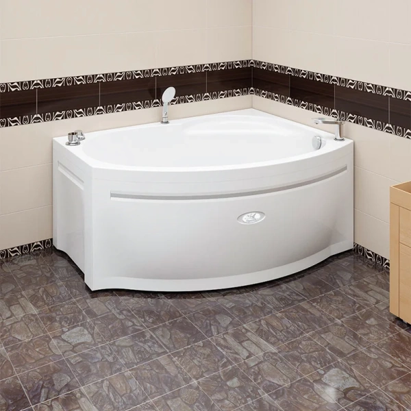 Ванна гидромассажная акриловая Vannesa Massage Монти L/R 150 x 105 см, система актив хром, с гидромассажем - фото 5