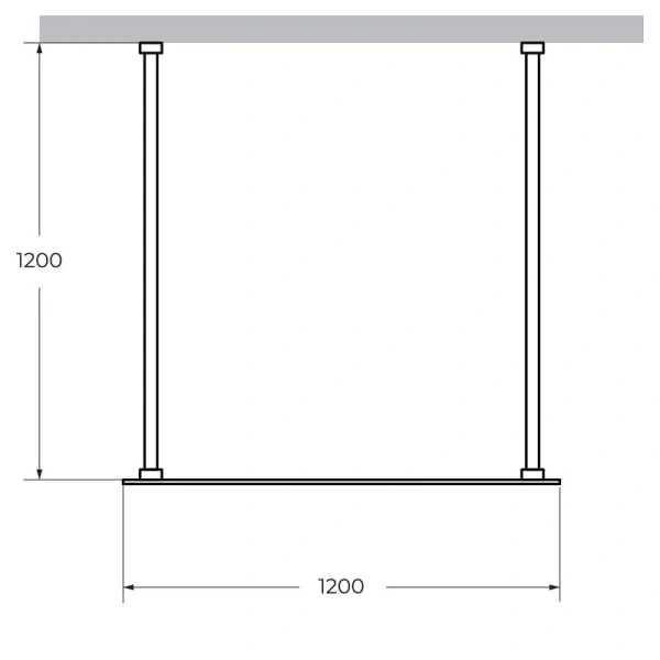 Душевая перегородка Cezares Liberta 120 см стекло прозрачное, профиль хром, современные, hi-tech - фото 2