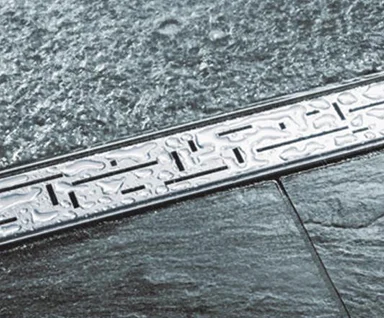 Решётка для слива из нержавеющей стали, 120 см, цвет матовый хром, Tece TECEdrainline lines 601221, в наличии - фото 2