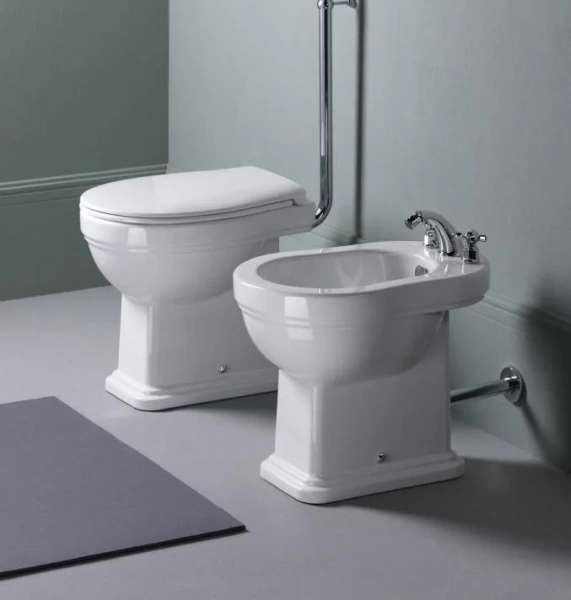 Унитаз приставной GSI Classic 8710, 8711, классические, ретро, круглые - фото 5