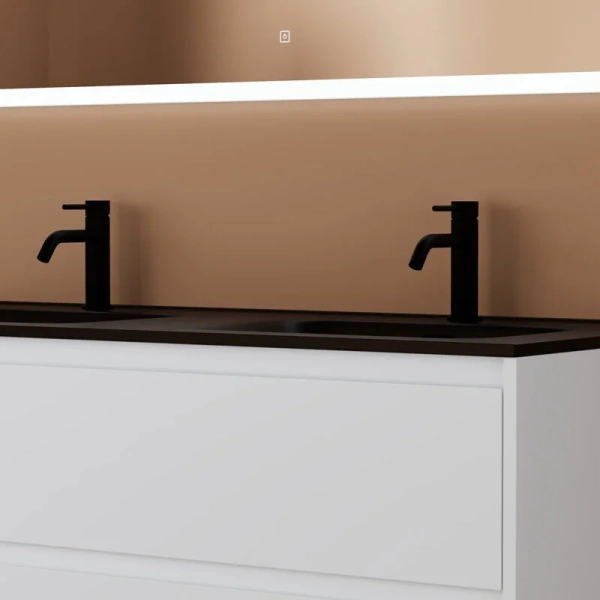Тумба с раковиной подвесная Sancos Libra LB120-2W 120 см с ящиками index_1 - фото 10
