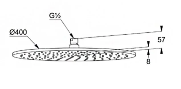 Верхний душ Kludi A-QA 64340 латунь - фото 2