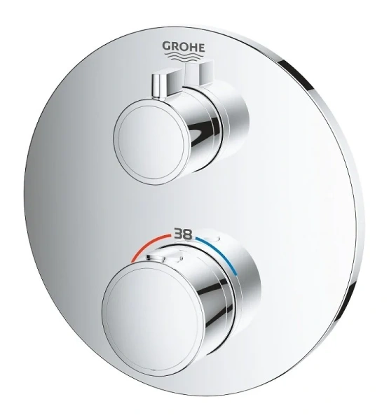Смеситель для душа Grohe Grohtherm термостатический, из латуни, округлая форма - фото 5