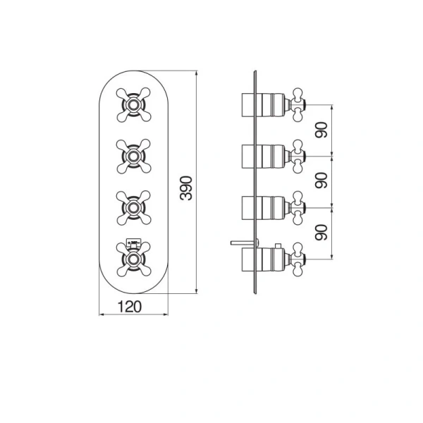 Смеситель для душа Nobili Grazia золото, для душа - фото 2