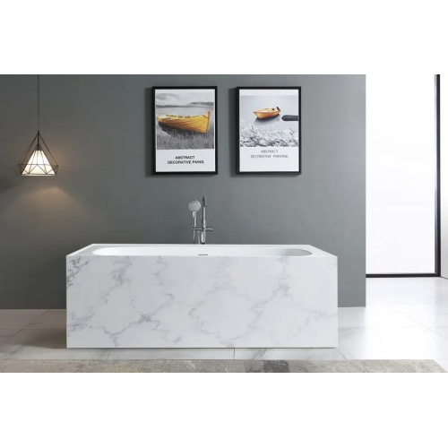 Ванна из искусственного камня Abber Blitz AS9501 180x85 см отдельностоящая - фото 2