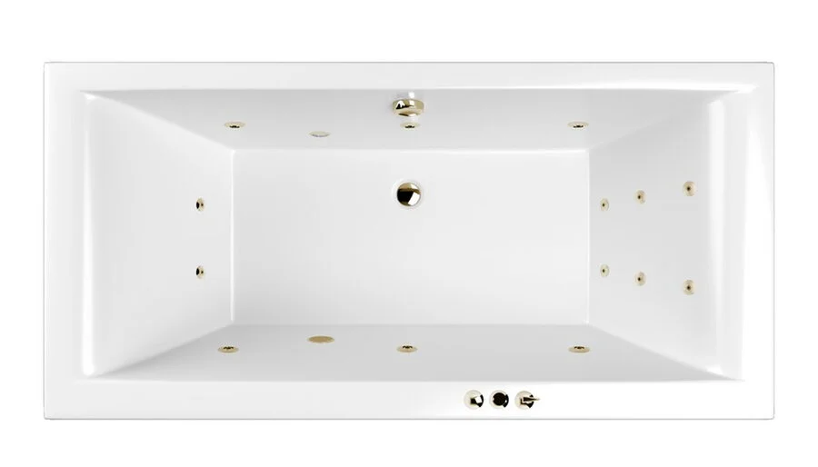 Ванна гидромассажная Whitecross Savia Duo Smart, 170 х 80 см, увеличенная толщина акрила, усиленная армировка, белый/бронза, 0103.170080.100.SMART.BR - фото 1