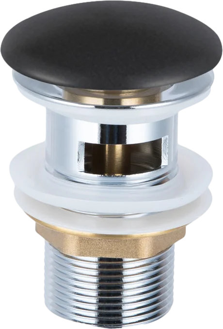 Донный клапан Vincea черный матовый - фото 1