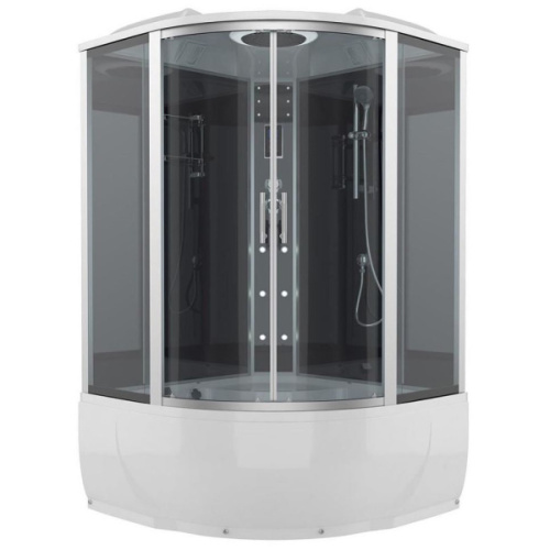 Душевой бокс, задние стенки зеркальные, стекло тонированное, Erlit Comfort ER 4350T-C2 - фото 2