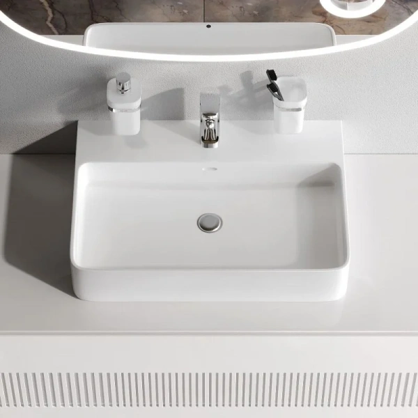 Раковина Am.Pm Func 60 см с 1 отверстием под смеситель - фото 4