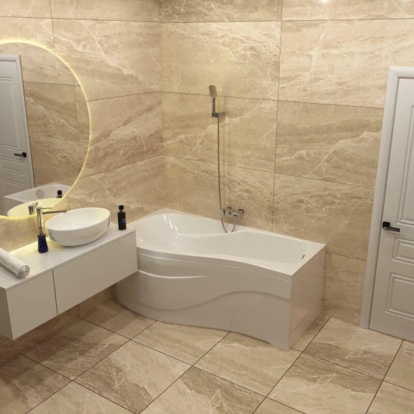 Ванна акриловая Timo Vino 170x90 см правосторонняя, белые - фото 7