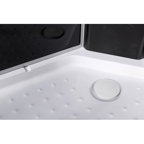 Душевая кабина Deto L 90x90 см с освещением, со стеклянными задними стенками - фото 8