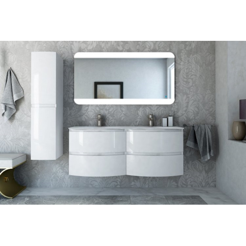 Тумба под раковину подвесная Cezares Vague 69 см Bianco Lucido, подвесная, пристенная - фото 4