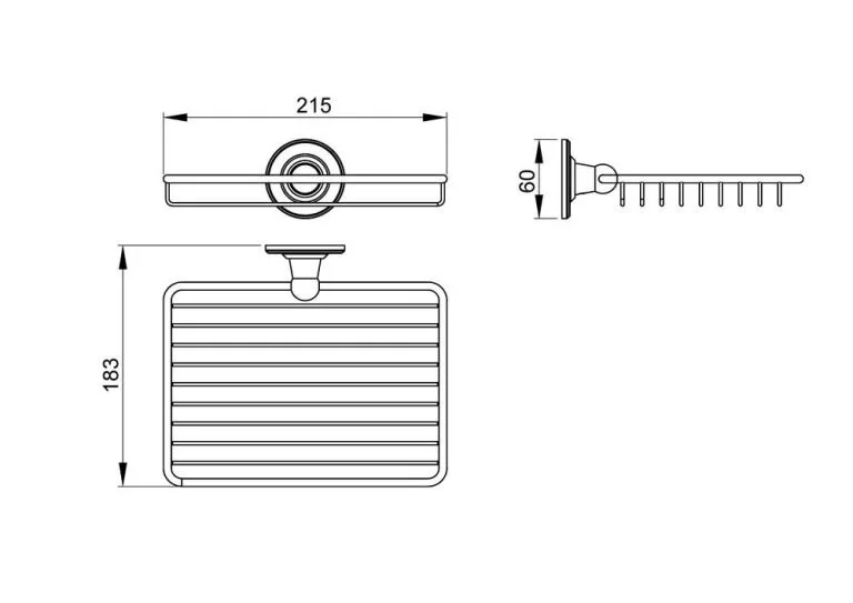 Полка для мочалок Timo Nelson хром 150022/00 - фото 2