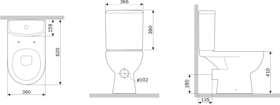 Унитаз-компакт AM.PM Gem FlashClean с сиденьем микролифт, безободковые - фото 7