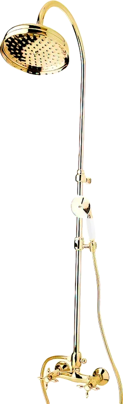 Душевая стойка Cezares Nostalgia золото 24 карат - фото 1