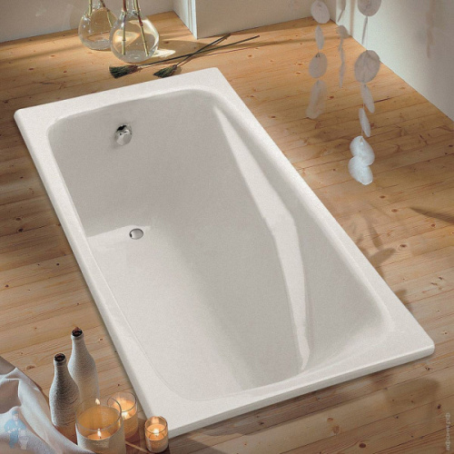 Ванна чугунная Jacob Delafon Repos 170х80 см без отверстий для ручек, антискользящее покрытие - фото 1