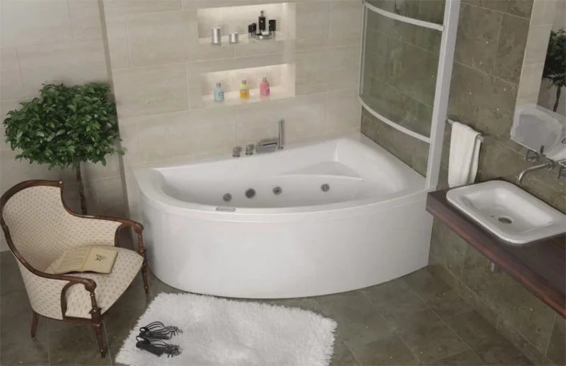 Акриловая ванна Eurolux Como, 170 х 100 см, белая, L/R, без гидромассажа - фото 5