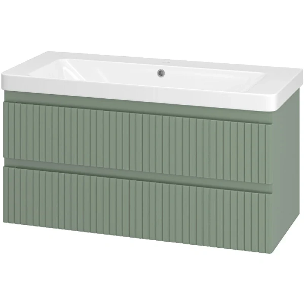 Тумба под раковину подвесная Brevita Victory 105 см зеленая