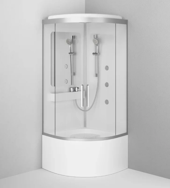 Душевая кабина Am.Pm Like 90х90 см на высоком поддоне - фото 4