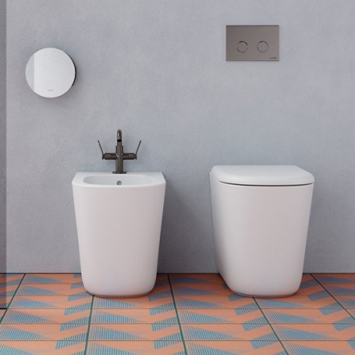 Биде напольное Globo Lalita белое - фото 2