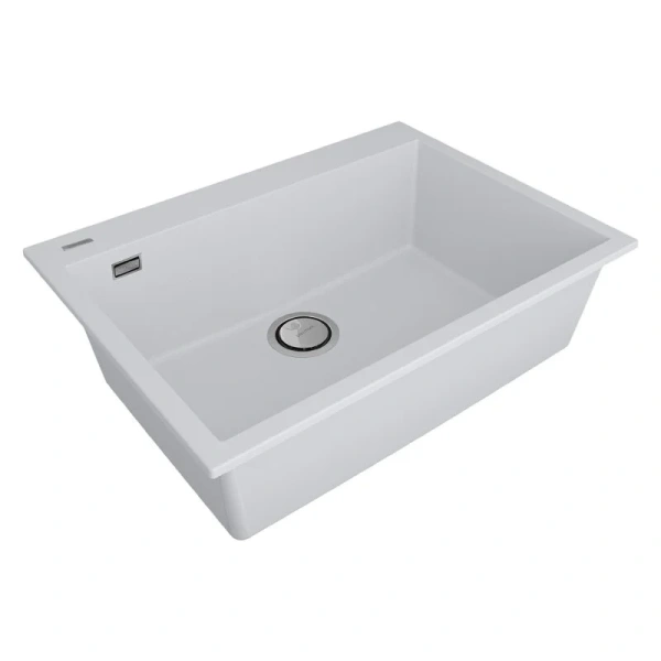 Мойка для кухни Paulmark Decoration 69 см белая матовая - фото 3