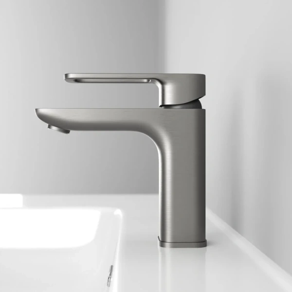 Смеситель для раковины IDDIS Slide графит, современные, hi-tech - фото 3