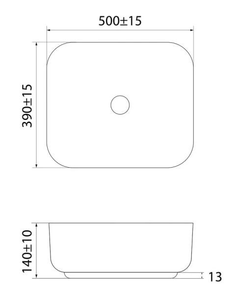 Раковина IDDIS Bridge 50 см белая глянцевая - фото 2