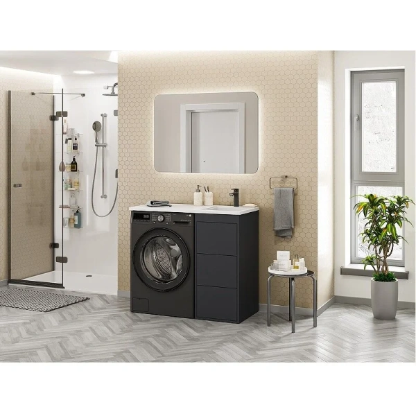 Тумба под раковину напольная Brevita Grafit 40 см графит - фото 3