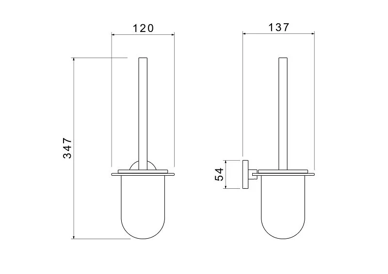 Ершик Акватек Оберон золото шлифованное - фото 2
