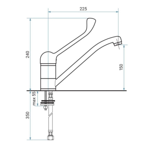 Смеситель для кухни Emmevi Ambra 9007LC - фото 2