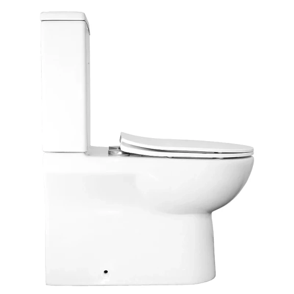 Унитаз компакт Azario Ambra безободковый, с горизонтальным, прямым выпуском, с прямым выпуском - фото 7