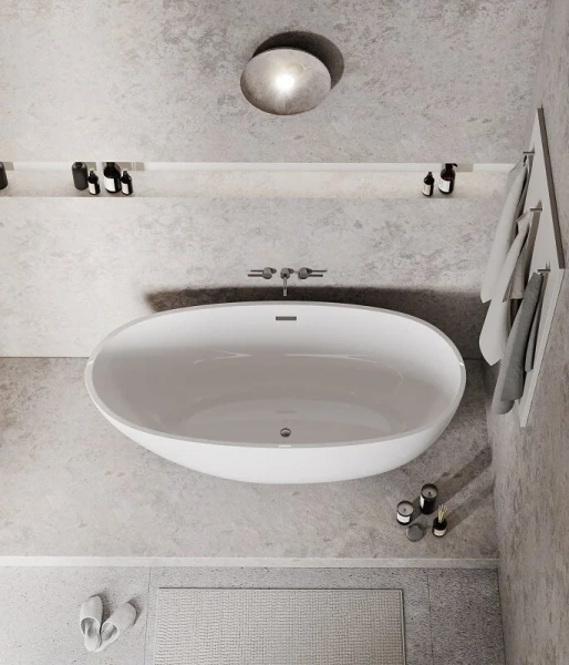 Ванна акриловая Grossman Fly, GR-1104, 170 x 75 см, отдельностоящая, белая, отдельностоящие - фото 7