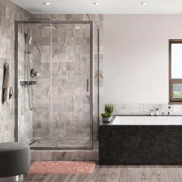 Душевой уголок WasserKRAFT Main 110х100 см профиль хром - фото 3