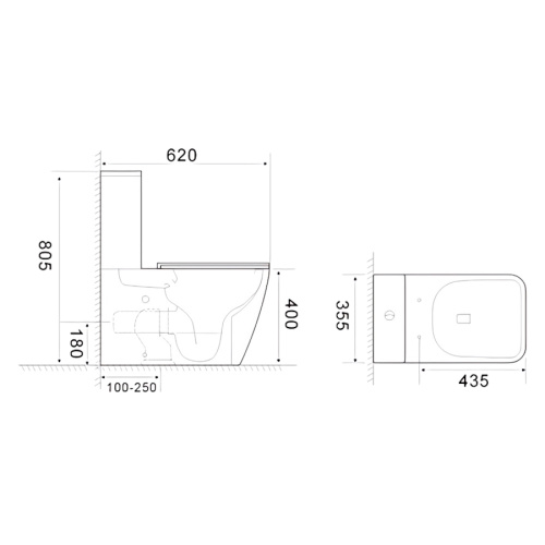 Унитаз компакт Ceruttispa Manlio безободковый - фото 3