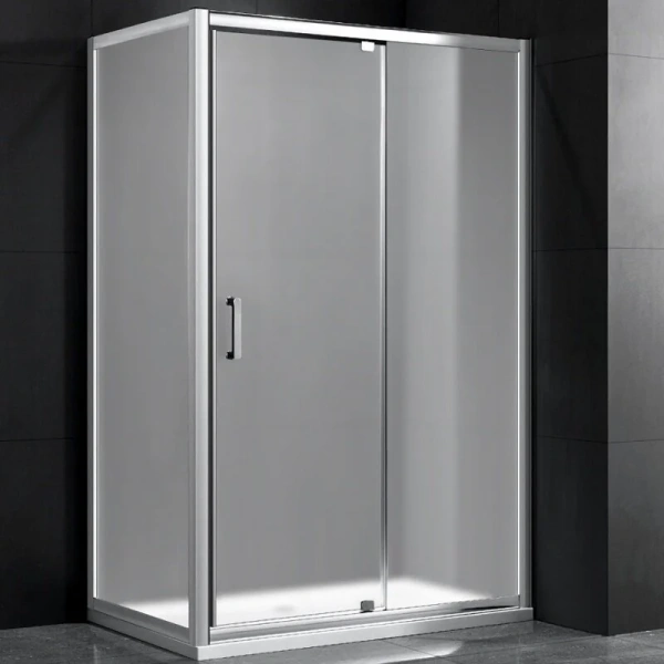 Душевая перегородка Gemy 70 см профиль хром, хром - фото 3