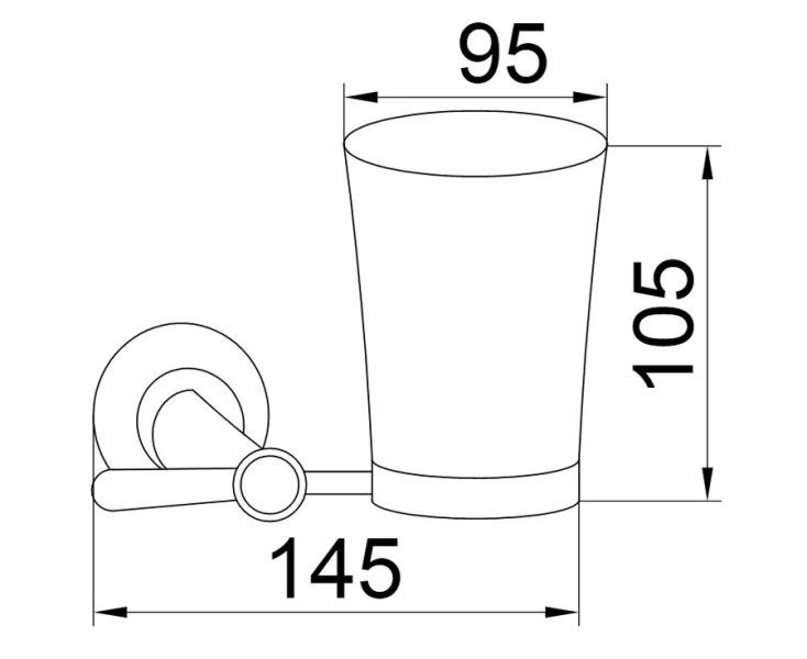 Стакан для ванной Boheme Chiaro настенный - фото 2