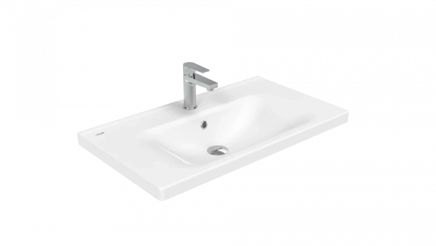 Раковина Creavit Eksen 80 см прямоугольная - фото 1