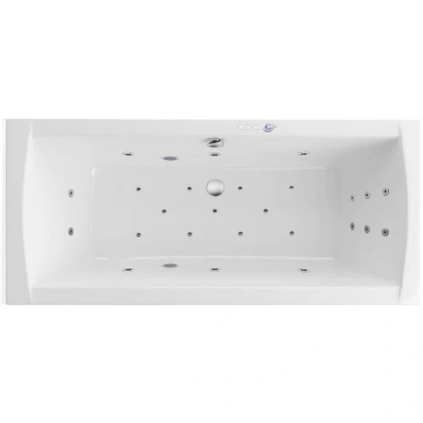 Ванна гидромассажная Excellent Aquaria Lux Ultra 180 x 80 см, белый/хром, WAEX.AQU18.ULTRA.CR - фото 1