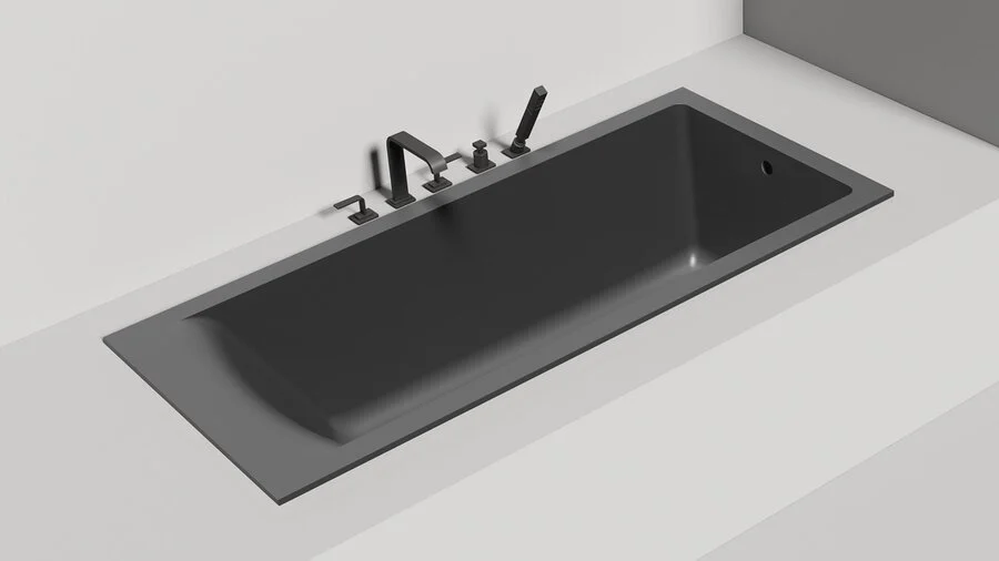 Ванна из искусственного камня Salini Cascata 170х70 см встраиваемая, белые - фото 8