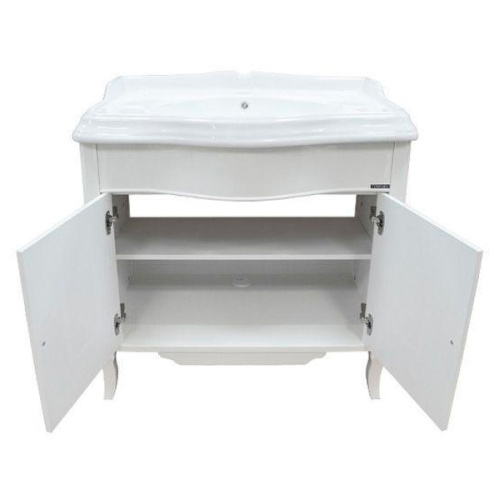 Тумба с раковиной напольная Comforty Версаль 90 см слоновая кость, классика, ретро - фото 3