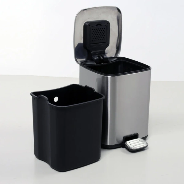 Мусорное ведро WasserKRAFT 9 л, напольные - фото 5