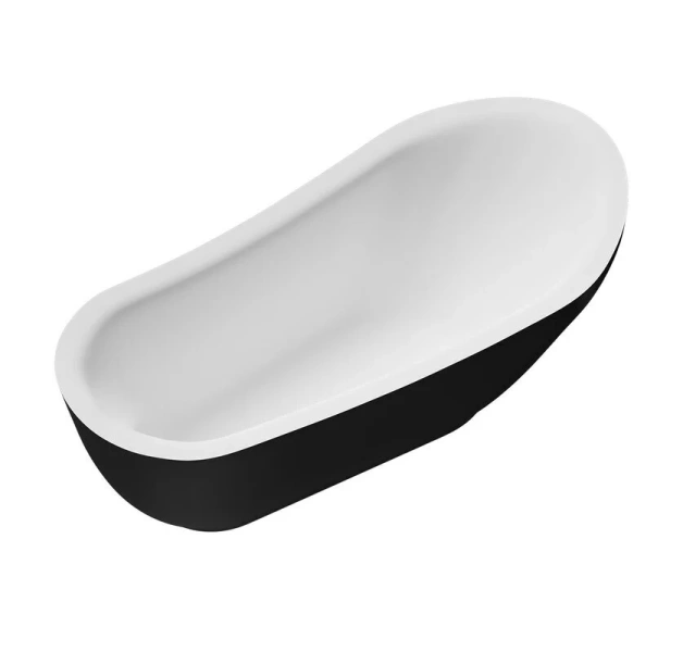 Ванна акриловая Grossman Style 180x89 см черная матовая, отдельностоящие - фото 7