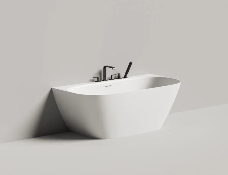 Ванна из искусственного камня Salini Sofia Wall 160x80 см белый глянцевый, без гидромассажа, большие - фото 5